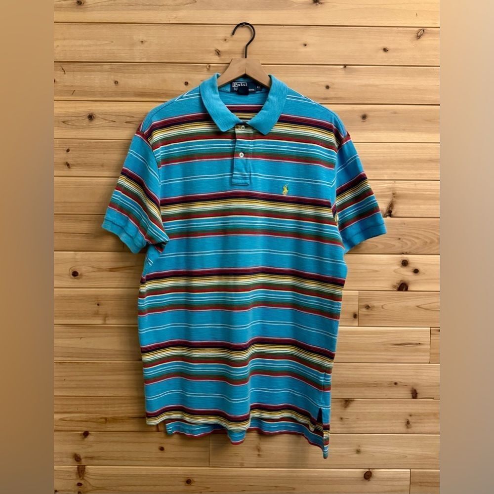 Vintage Y2K Polo Ralph Lauren Size XLarge Cotton Western Striped Collared Shirt